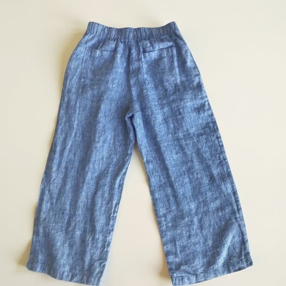 Cynthia Rowley XS Casual 100% linen wide leg Trousers-pants - Picture 2 of 9